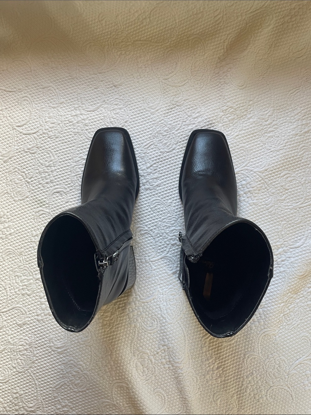 Sam Edelman Hilty Black Leather Ankle Boots Size 6.5M MSRP $180 - Picture 5 of 8